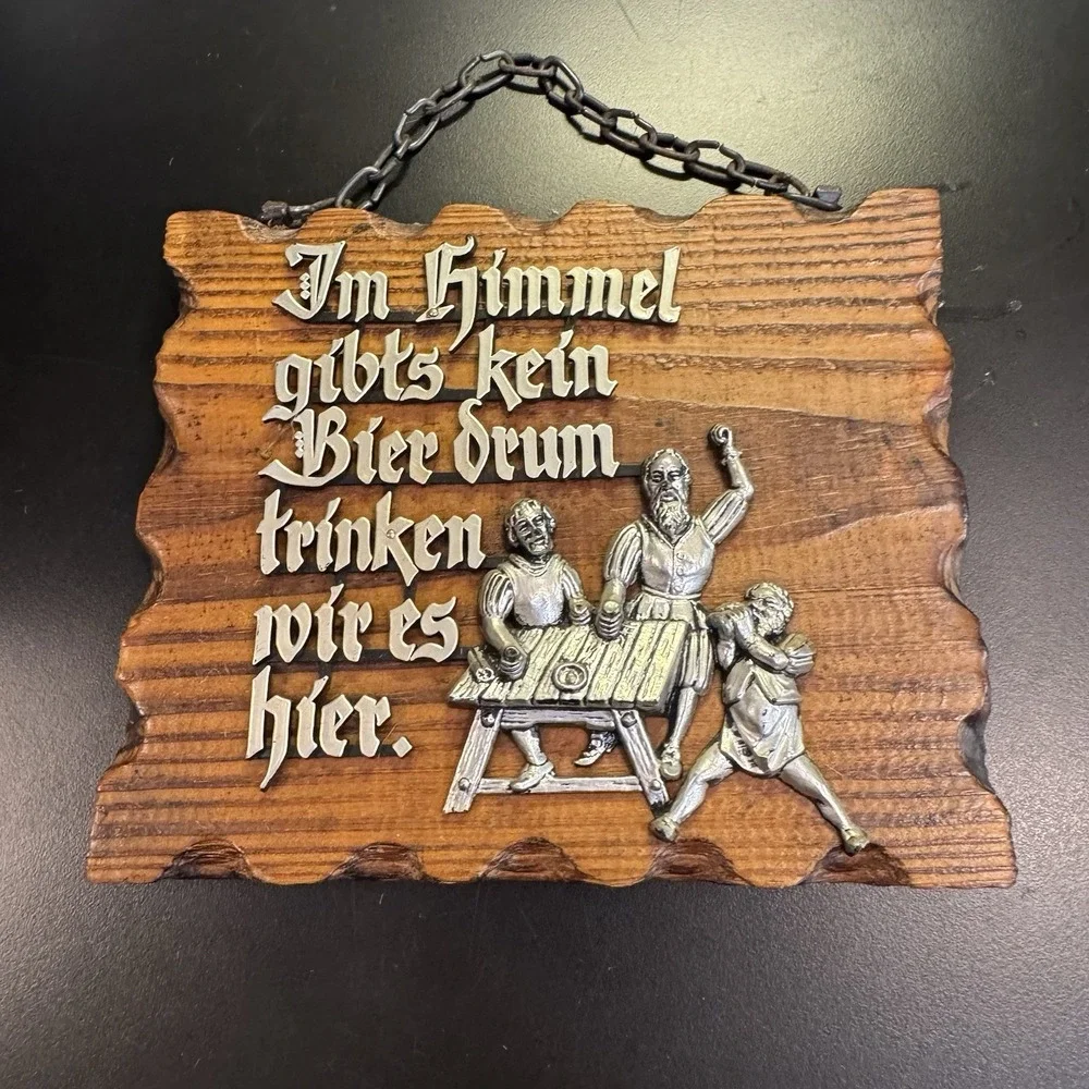 Wooden  Plaque Castle Core German 
